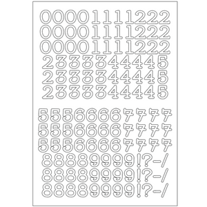 Self-adhesive Vinyl Numbers (20mm - 100mm)