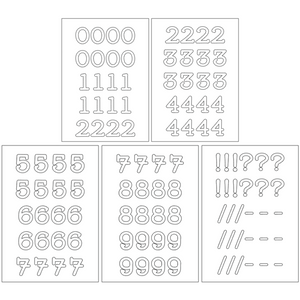 Self-adhesive Vinyl Numbers (20mm - 100mm)