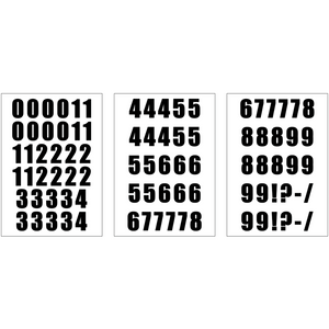 Self-adhesive Vinyl Numbers (20mm - 100mm)