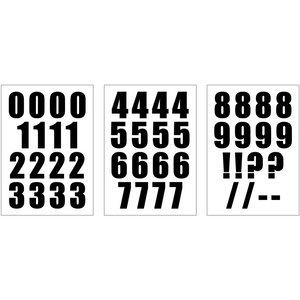 Self-adhesive Vinyl Numbers (20mm - 100mm)