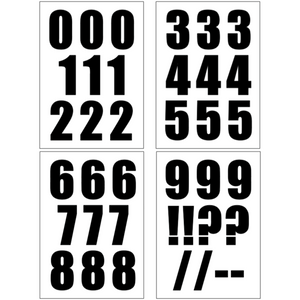 Self-adhesive Vinyl Numbers (20mm - 100mm)