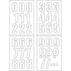 Self-adhesive Vinyl Numbers (20mm - 100mm)