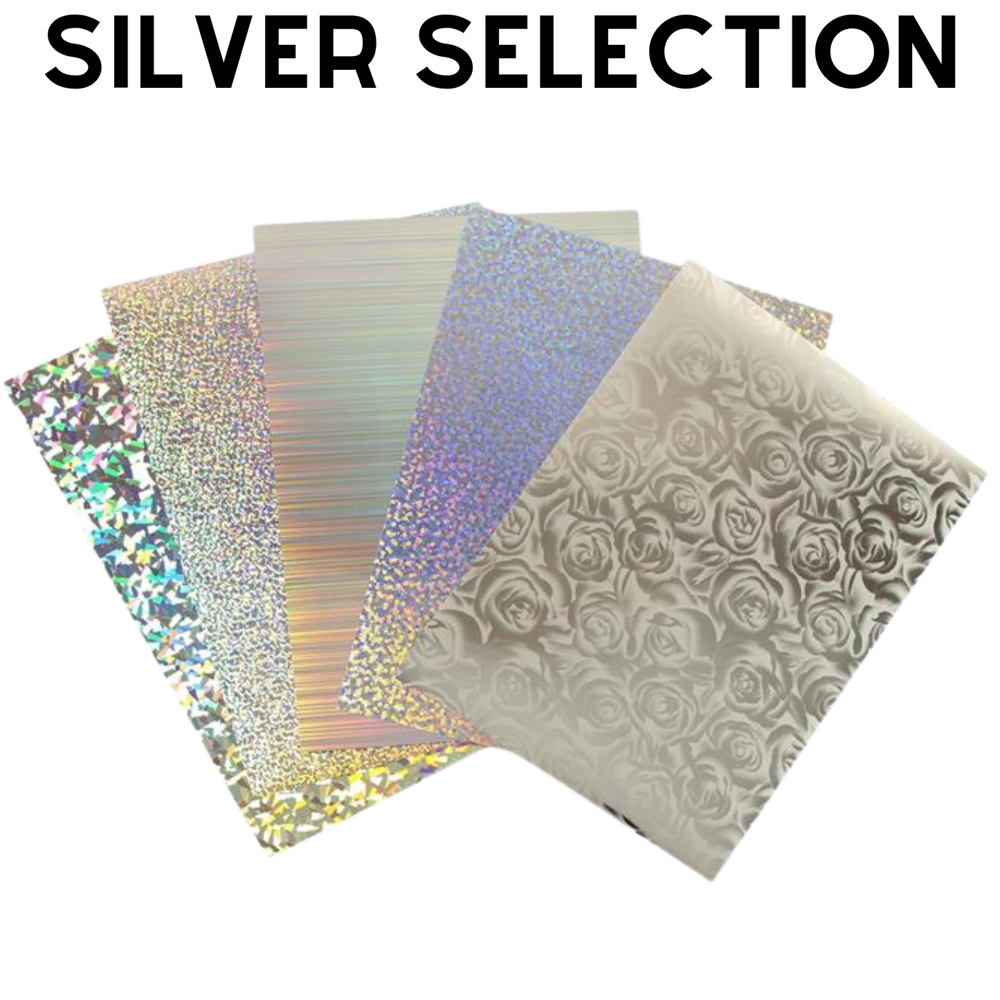 Fabric FLEX Heat Transfer Vinyl • A4 • Christmas Themed Packs • Patterned and plain • 5 sheets