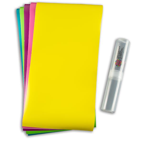 Self-adhesive vinyl Curated Packs • Matte finish • 12"x 24" • 5 sheets • Weston Storage Tube