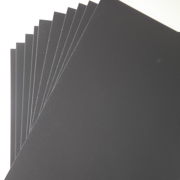 260gsm to 340gsm  card • 15 sheet packs • A4 or A5 labelled sample sheet