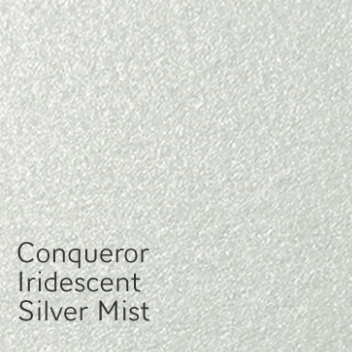 160gsm Conqueror Iridescent Silver Mist • A4 •