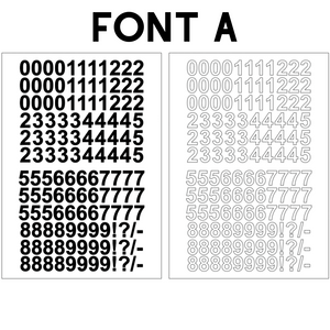 Self-adhesive Vinyl Numbers (20mm - 100mm)