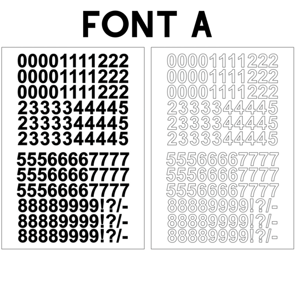 Self-adhesive Vinyl Numbers (20mm - 100mm) – Sweet Factory Arts & Crafts