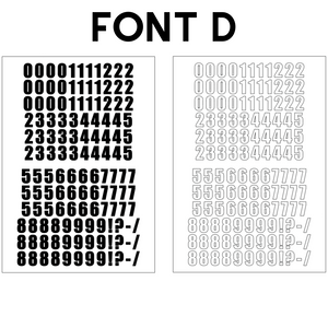 Self-adhesive Vinyl Numbers (20mm - 100mm)