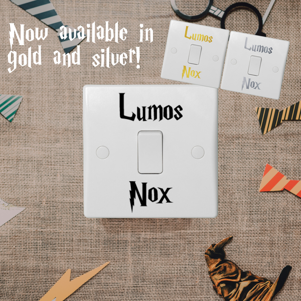 Lumos Nox Light Switch Decal – Sweet Factory Arts &amp; Crafts
