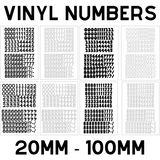 Self-adhesive Vinyl Numbers (20mm - 100mm)