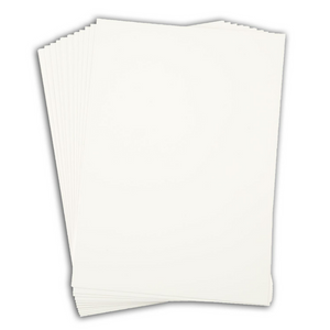 350gsm to 380gsm  card • 15 sheet packs • A4 or A5 labelled sample sheet