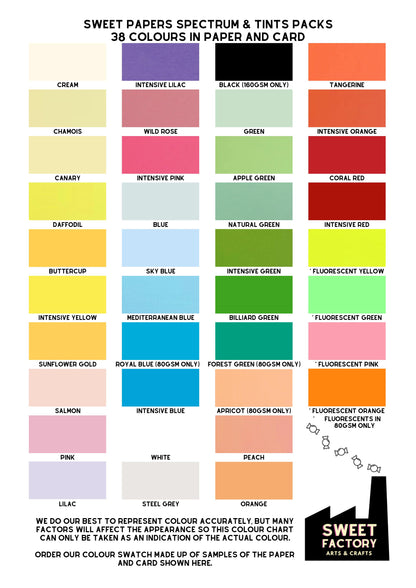 A4 Coloured Paper • 100 Sheet Packs