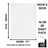 Silicone Paper • 3 sizes • 10 or 25 Sheets