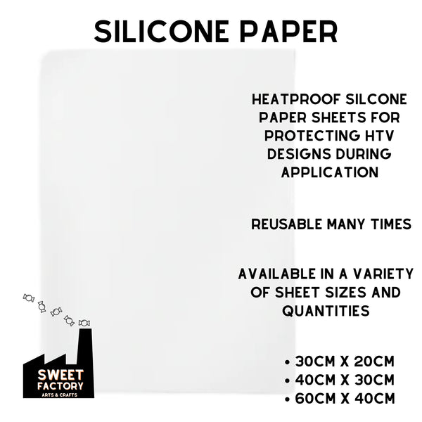 Silicone Paper • 3 sizes • 10 or 25 Sheets