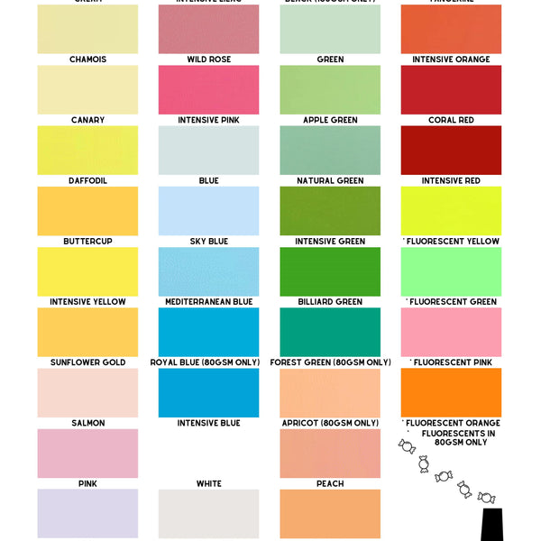 A4 Coloured Paper • 80gsm • 500 Sheet Full Ream • add a Weston Box for storage