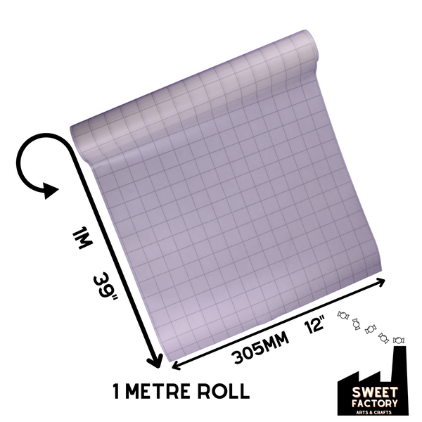 Reusable Gridded Transfer Tape • 1 metre • 300mm wide