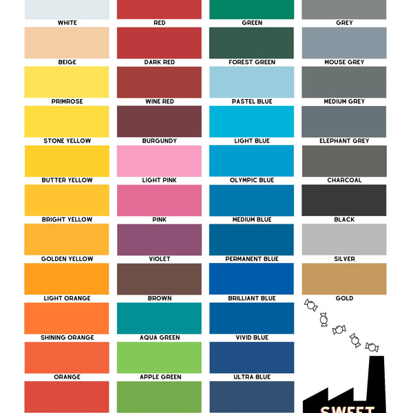 Self-Adhesive Matte Vinyl • by the metre • 610mm wide • A5 samples available