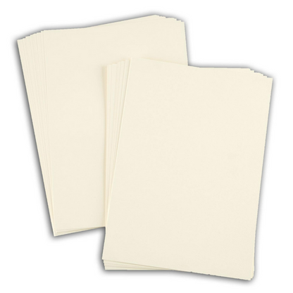 White Gold Pearlescent Double-sided card and Paper • 120gsm to 300gsm