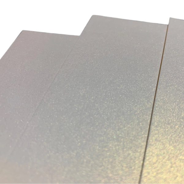 200gsm White Gold Metallic card • A4 •