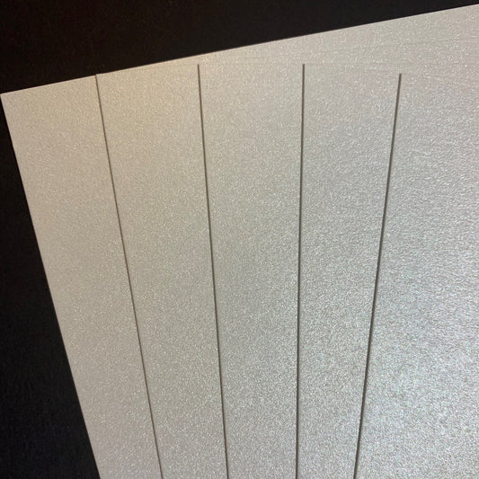 120gsm Ice Silver Pearlescent • 25 sheets