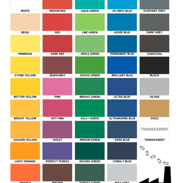 Self-Adhesive Gloss Vinyl • by the metre  • 610mm wide  • A5 samples available